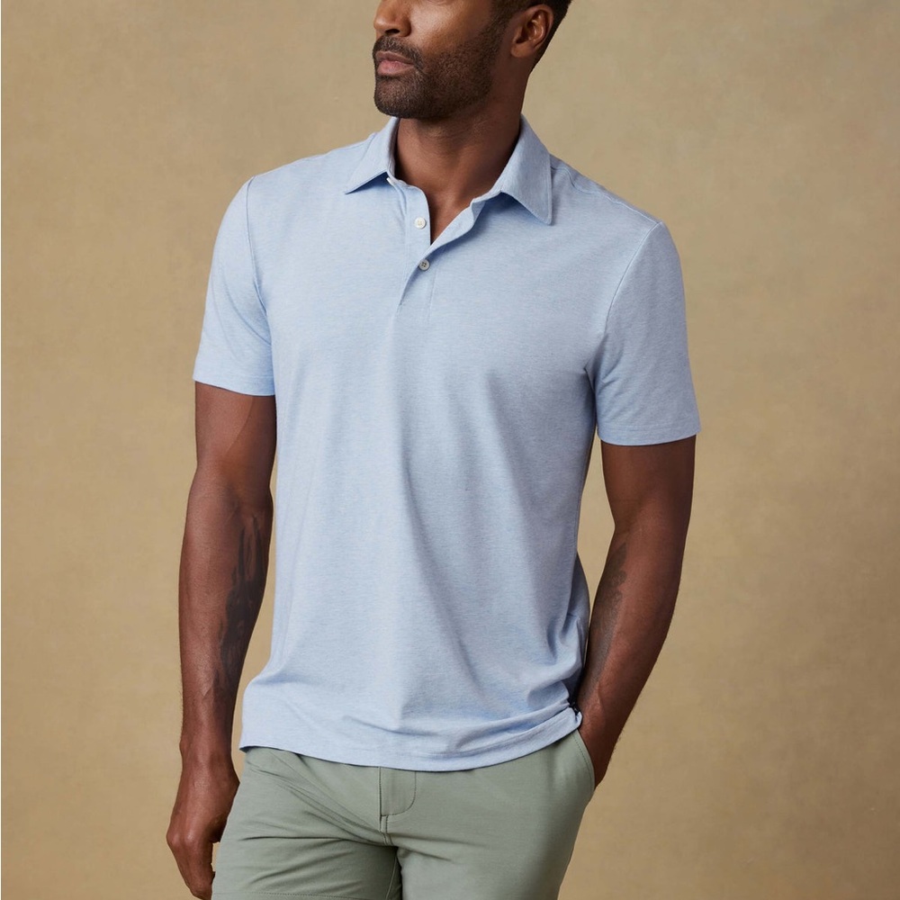 Faherty Men's Movement Short Sleeve Polo Size Large